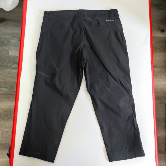 Eddie Bauer Rainer Capris outdoor activity pants black women's size 10 - Picture 3 of 13